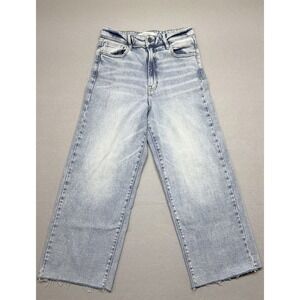 Hidden Los Angeles Jeans Womens Light Wash High Rise Frayed Hem Denim Size 27